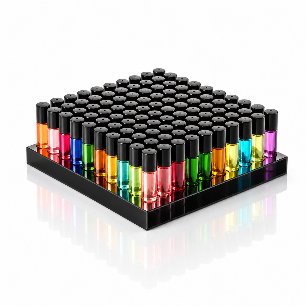 100 x 1/3 oz. Roll On Pure Oils Starter Pack w/ Black Acrylic Display