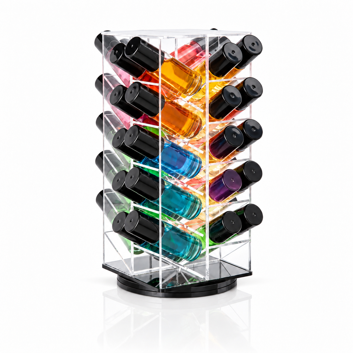 Rotating Clear Acrylic Display, 4 Sided