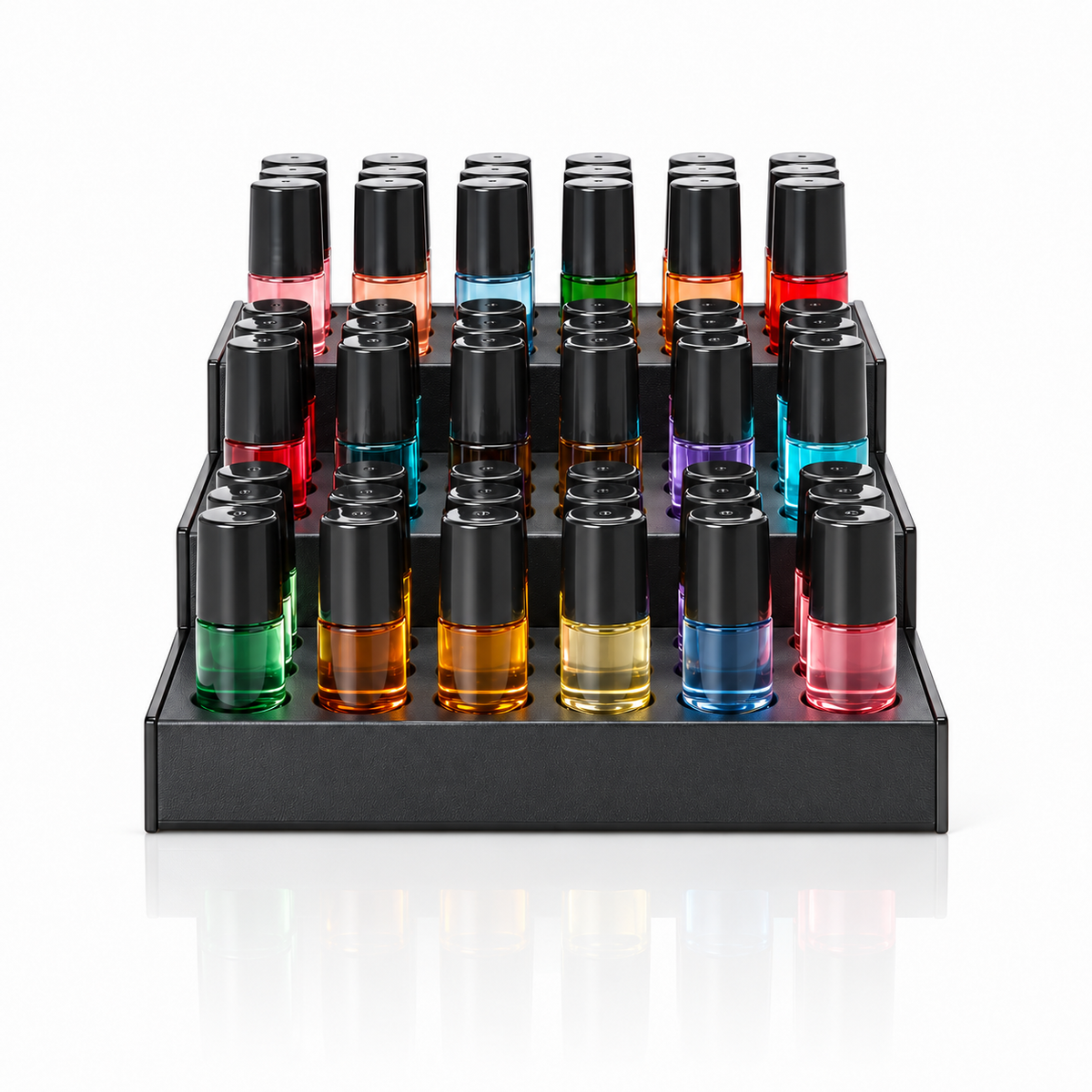 Black Acrylic 3 Tier Display (Fits 1 oz Roll-ons)