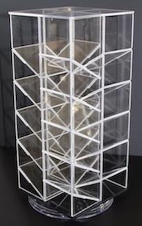 Rotating Clear Acrylic Display, 4 Sided