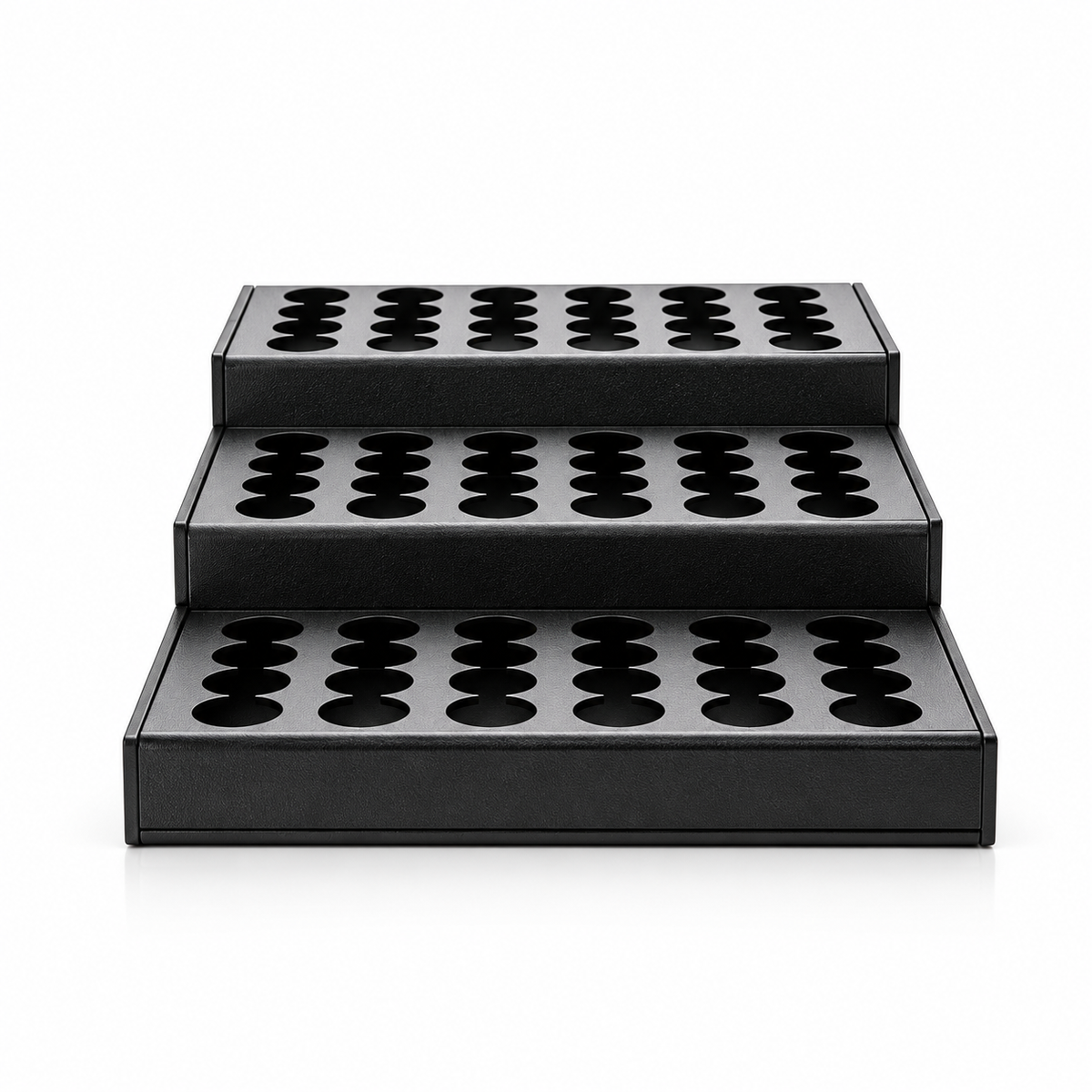 Black Acrylic 3 Tier Display (Fits 1/3 & 1/6 oz Roll-ons)