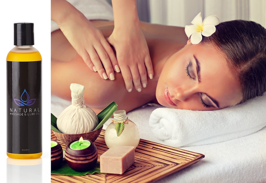 Natural Massage & Lube Oil - 4 oz. Body Oils Natural Massage & Lube Oil - 4 oz. Body Oils