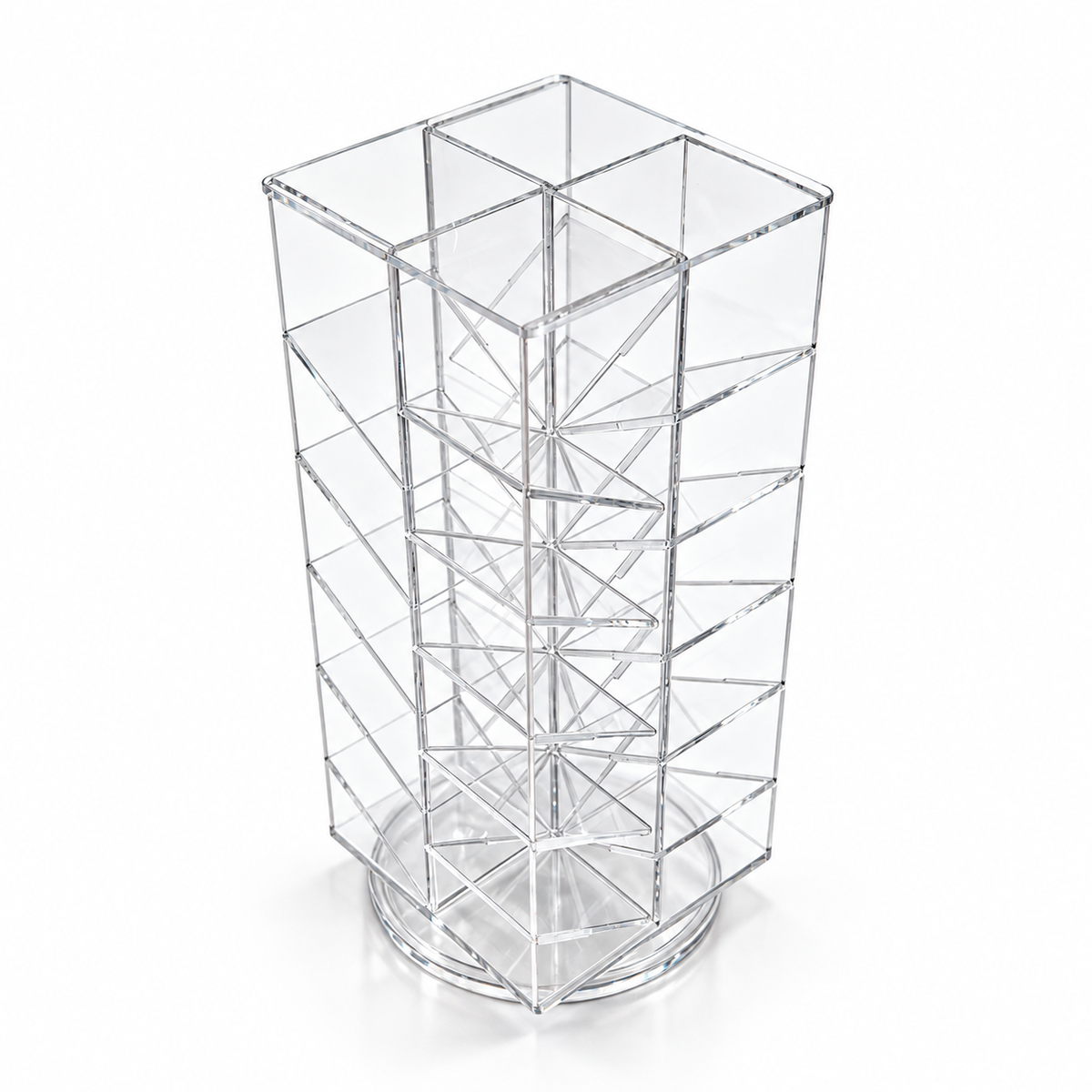 Rotating Clear Acrylic Display, 4 Sided