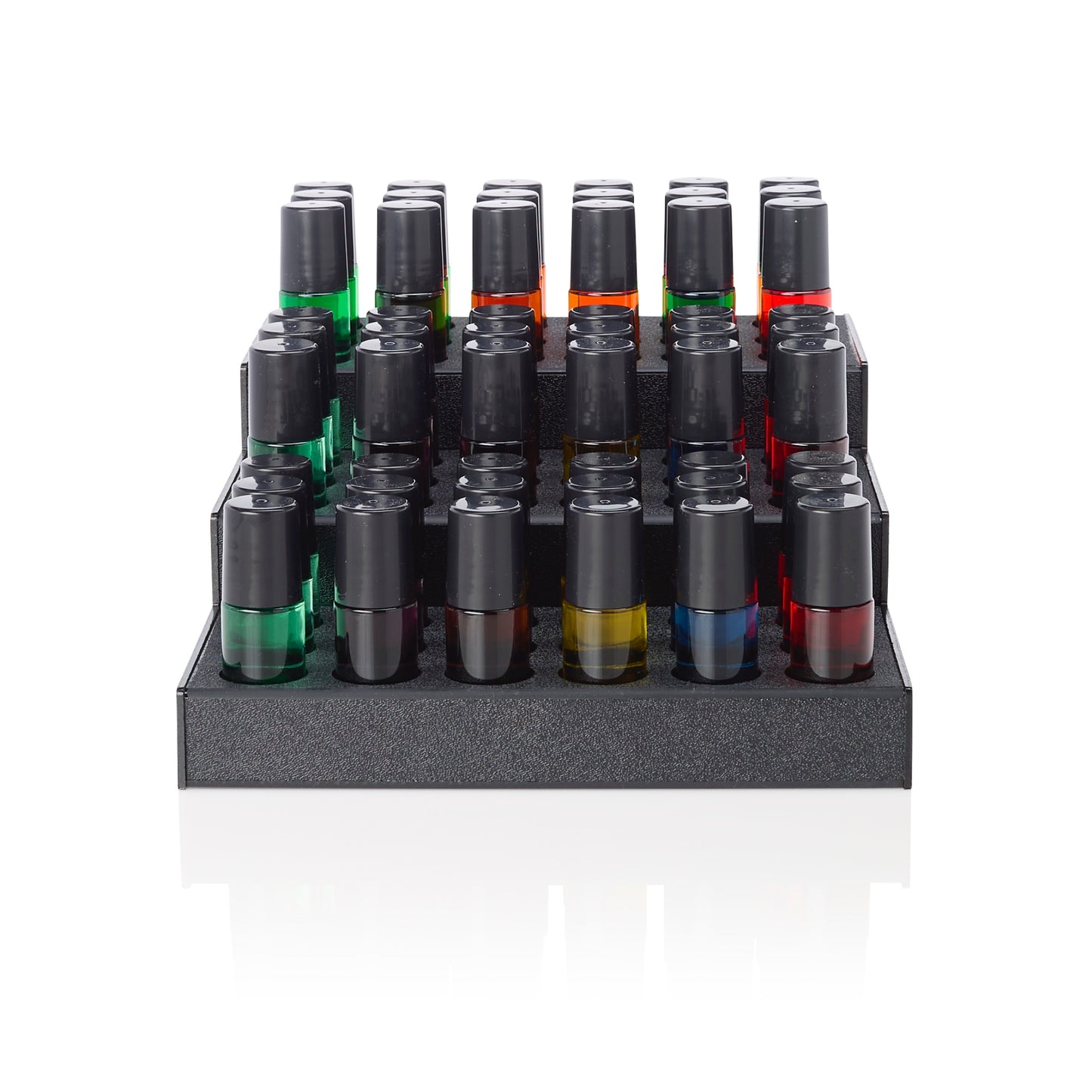 54 x 1 oz. Roll On Pure Oils Starter Pack w/ 3 Tier Black Acrylic Display